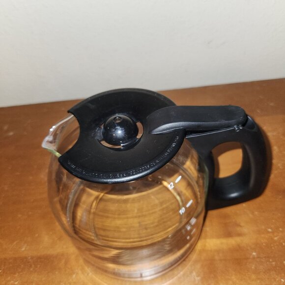 Mr. Coffee Replacement Glass Carafe With Black Handle For 12-Cup Coffee Maker - Picture 4 of 5